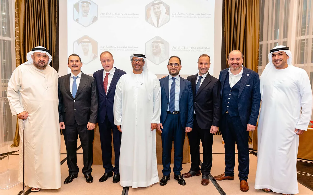 Harmony Medical Center management team during JCIA accreditation celebration.